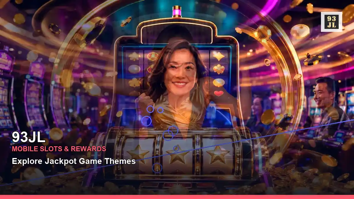 93JL night online slot games featuring an adult Filipina casino host with a right close-up composition
